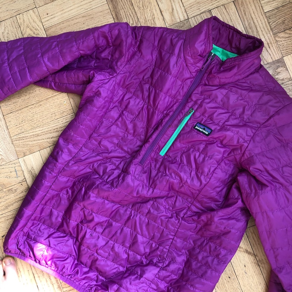 Patagonia Purple (Green Lining) Zipper Pullover